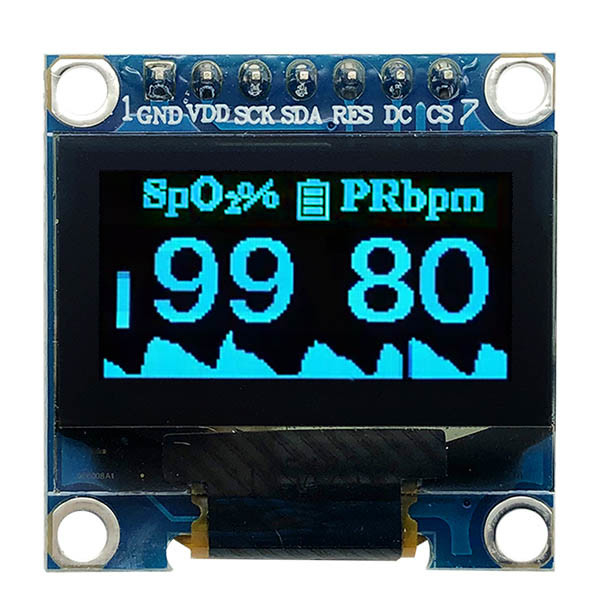 7 Pins 0.96 Inch OLED Display Module SPI I2C 3V White PMOLED With SSD1306 Driver IC 4