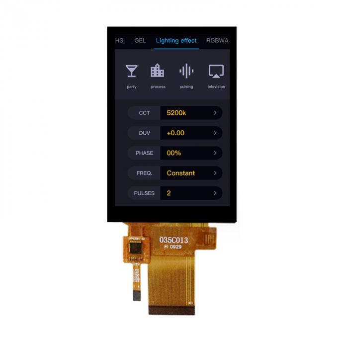 320x480 HVGA 3.5 Inch TFT LCD Display MCU + SPI Interface With Capacitive Touch Screen 4