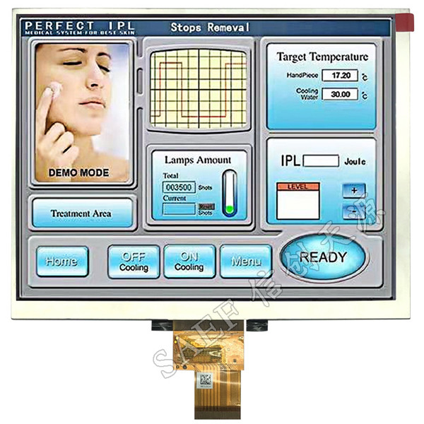 8 Inch TFT LCD Display Module IPS full viewing angle 1024x768 with LVDS Interface 2