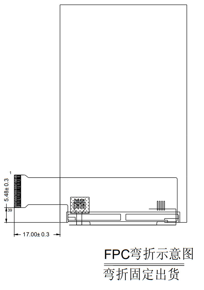 480x800 IPS 3.2" inch TFT LCD Display Module RGB Interface 39 Pin 1