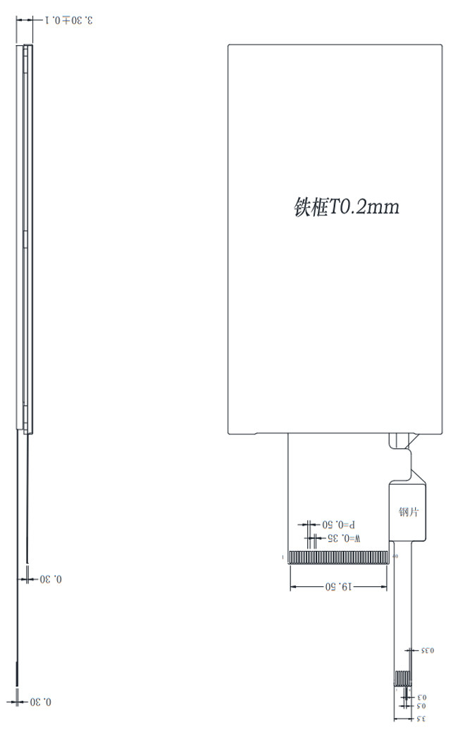 Touch Screen PCAP TFT Display 3" 240x400 MCU 8bits 16bits Interface 40 Pin 1