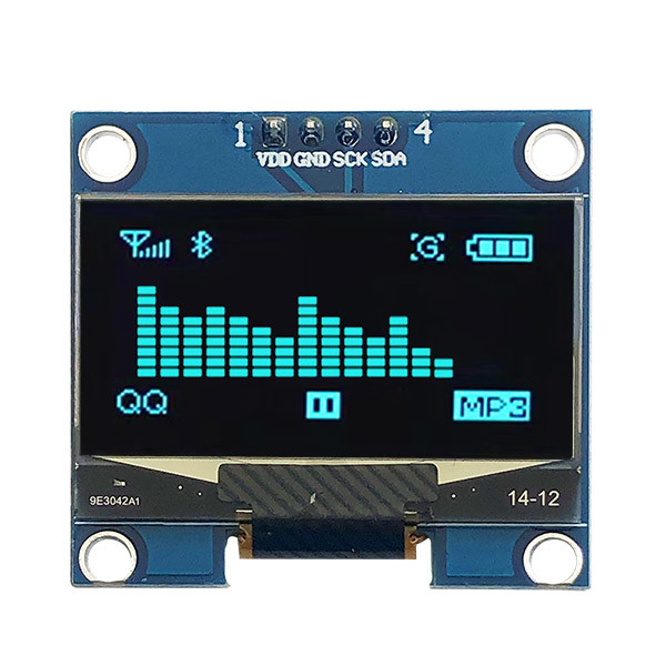 Factory Supply Passive Matrix 1.3 Inch I2C OLED Display 128x64 COG PCB 4 Pins