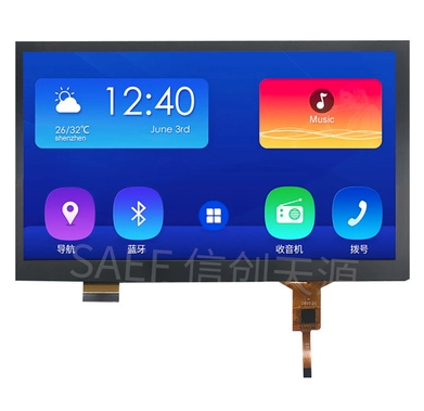 Medical Application 7 Inch Touch Screen, PCAP Touch Screen 1024X600 IPS TFT LCD RGB/mipi Interface W/ Capacitive Touch Screen