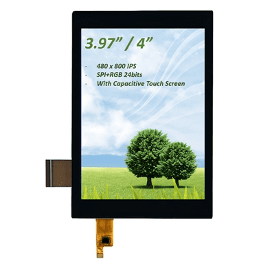 PCAP TFT Display 4 Inch (3.97"), 4 Inch TFT LCD SPI+RGB Interface IPS Capacitive Touch Screen