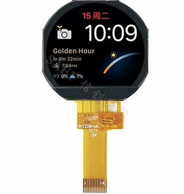 Round TFT Factory In China, 1.22" Circular TFT LCD screen 240x204 Dots IPS SPI interface