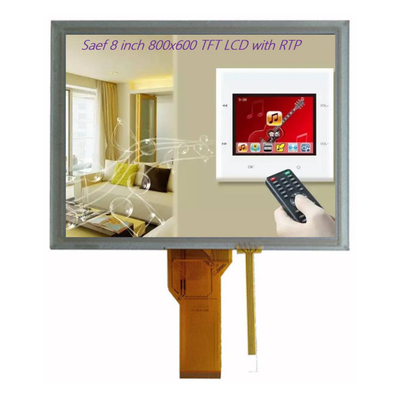 8 inch TFT-LCD for Embedded Systems and Industrial Devices, TFT Display 8" 800x600 RGB Interface With Resistive Touch