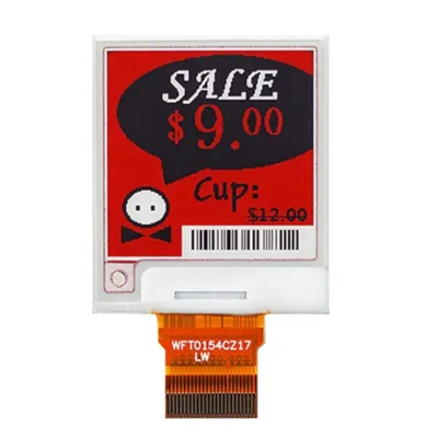 E-ink 1.54 inch 200*200 dots SPI interface, 1.54" 3 colors EPD 24 pins ESL e-paper module digital display