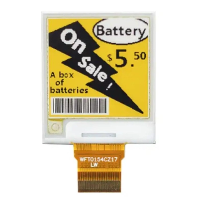 eink Display Manufacturers Supply 1.54 Inch 200*200 E-Paper Price Tag display, 3Color Eink Display 1.54"