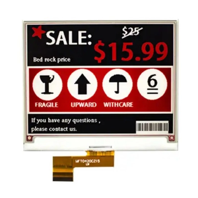 4.2 Inch Color E-Ink ePaper Display 400*300 dots For Signage Low Power Consumption Ultra-Thin Display