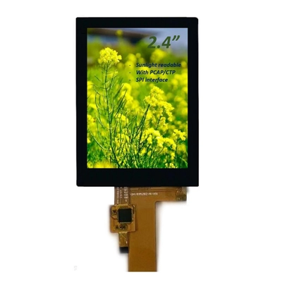 Capacitive Touchscreen TFT LCD Module 2.4 Inch Sunlight Readable Display, 2.4 Inch IPS TFT LCD with Touchscreen