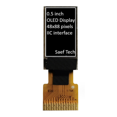 Factory Price 0.5 Inch OLED Display Module 88x48 Pixels Passive Matrix With I2C Interface
