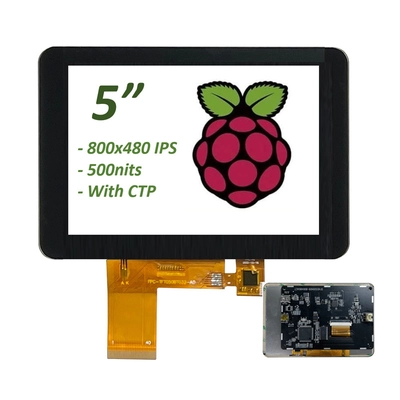 HDMI TFT display Manufacturer Supply 5 Inch, 5" Raspberry Pi Compatible HDMI TFT Touchscreen Display 800x480 IPS