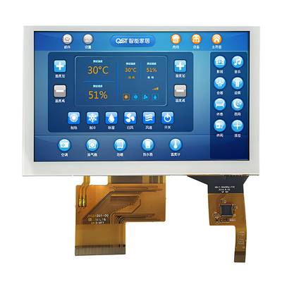 PCAP Capacitive Touch 5 Inch TFT Display 800x480 Dot, 5" RGB TFT LCD with Touch