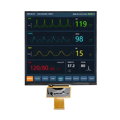 7.6 Inch Square TFT LCD Display 800x800 Pixels 1000 Nits Brightness MIPI Interface