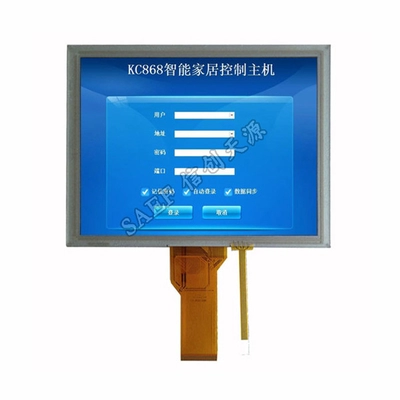 TFT LCD Factory Supply 8 Inch RGB 800x600 Industrial Resistive Touchscreen Display 50 Pin