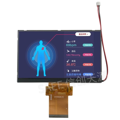 5.7 Inch Landscape FHD TFT LCD Display 60 Pin LVDS Interface For Industrial Application