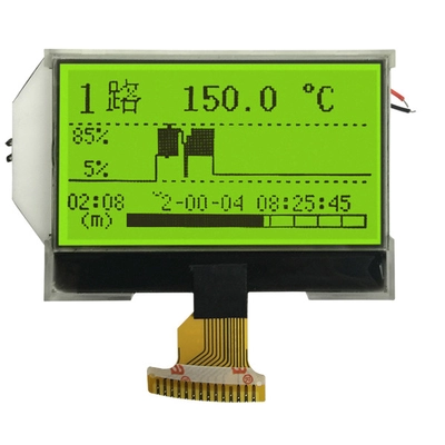Custom LCD Display China STN Yellow Green Monochrome Graphic LCD Display 128x64 Positive 3.3V SPI