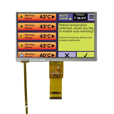 TFT Display Manufactures 7" 800x480 TN TFT Display Screen, 50 Pins 7 Inch RGB Industrial Touchscreen TFT