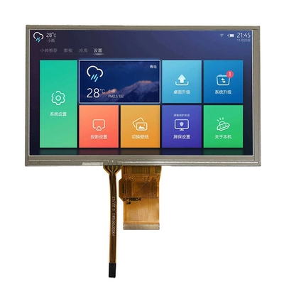 7 Inch TFT LCD 800x480 Dots Display RGB 24 Bit Interface with Resistive Touch Panel