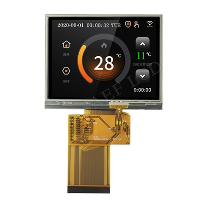 TFT LCD Distributors China, 3.5 inch QVGA 320x240 TFT Display RGB Interface 54 Pin With LED Backlight
