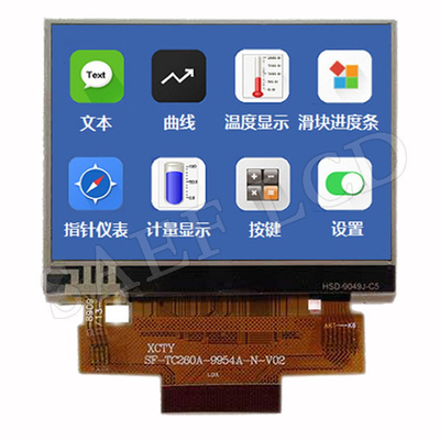 IPS TFT LCD Distributors China 2.6 Inch MCU Interface TFT LCD 480x320 Dots Landscape Mode With RTP